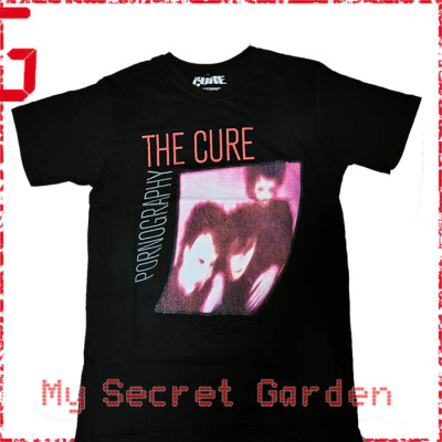 The Cure - Pornography Photo Warped Official Unisex Premium Carbon T-Shirt ( Men S, M, L ) ***READY TO SHIP from Hong Kong***